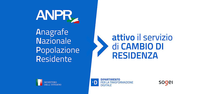 Anagrafe digitale: al via il cambio di residenza online per i primi comuni italiani Anagrafe digitale: al via il cambio di residenza online per i primi comuni italiani