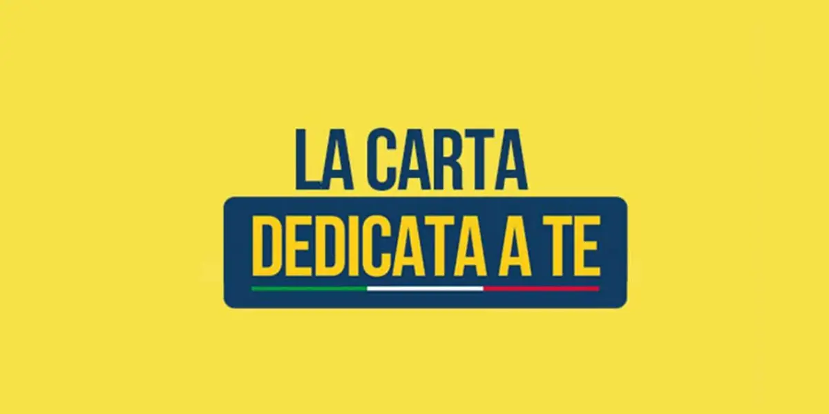 Avviso elenco dei beneficiari della Carta ''Dedicata a te'' Avviso elenco dei beneficiari della Carta ''Dedicata a te''