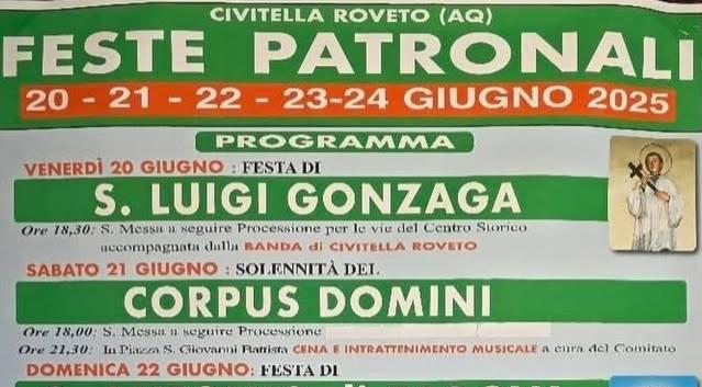 Feste Patronali giugno 2025 Feste Patronali giugno 2025